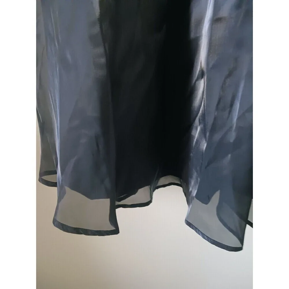Thirty Thirty Girls‎ Babydoll Dress Black Metallic Puff Sleeve Size L